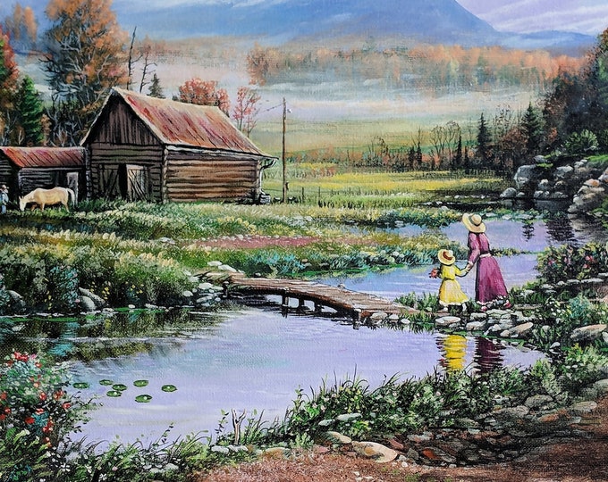 Landscape Painting - "Shenandoah Valley Visitors" (Poster)